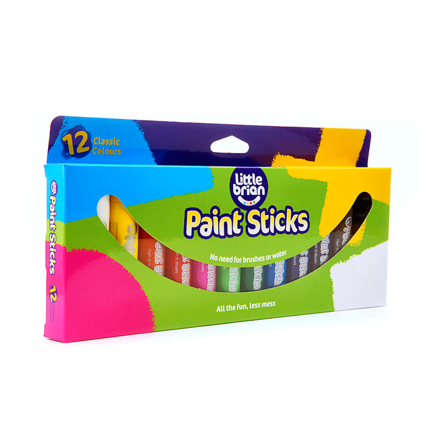 Tempera Paint Sticks Set 6 x 10g Turners Art Supplies